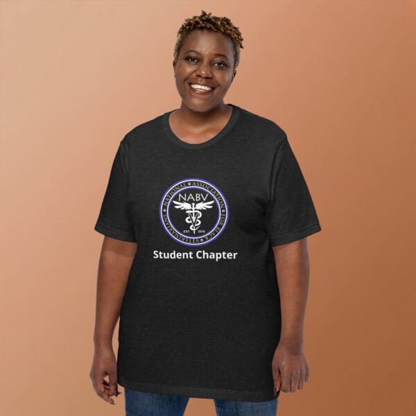 unisex-staple-t-shirt-black-heather-front-2-6932ba46de41c.jpg NABV Student Chapter- Unisex Jersy Short Sleeve Tee