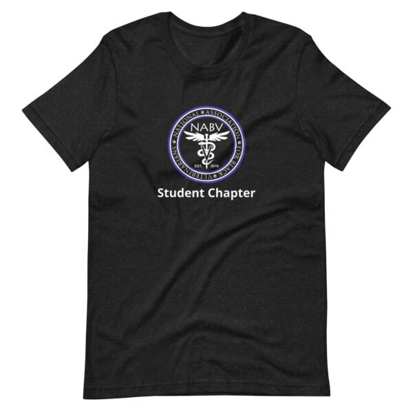 unisex-staple-t-shirt-black-heather-front-694bd35cbd786.jpg NABV Student Chapter- Unisex Jersy Short Sleeve Tee