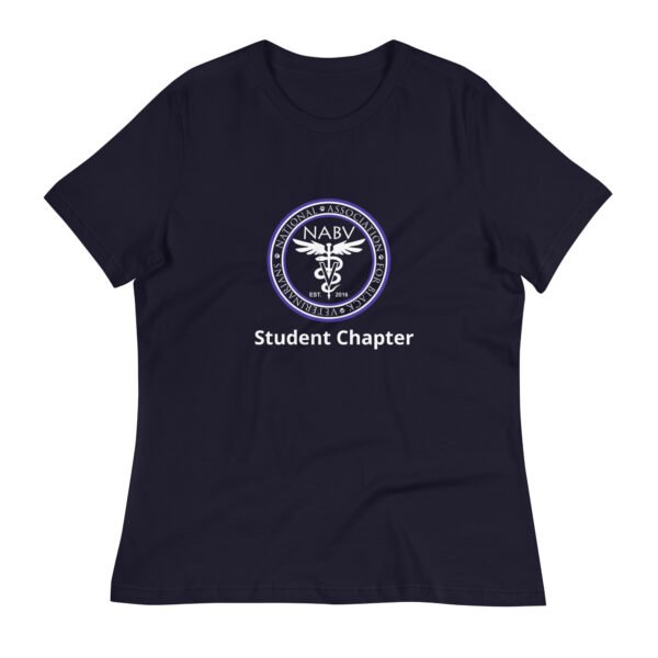 womens-relaxed-t-shirt-navy-front-6932bd836a417.jpg NABV Student Chapter- Women's Favorite Tee